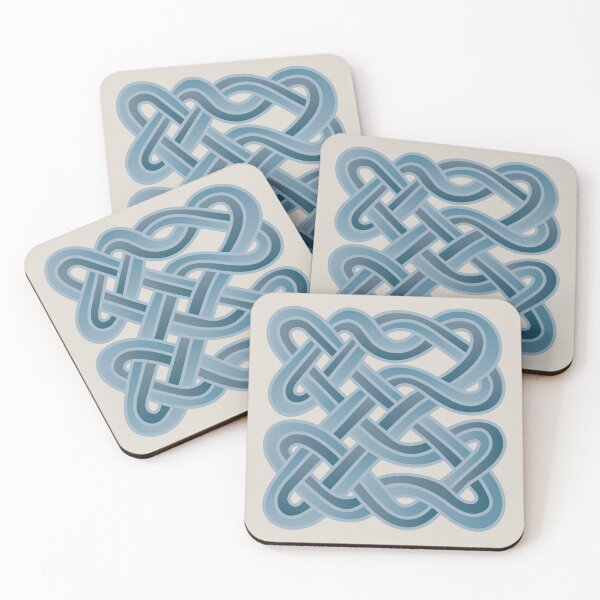 Item preview, LookViking Borre Pattern 1 Blue and White designed and sold by lookviking.