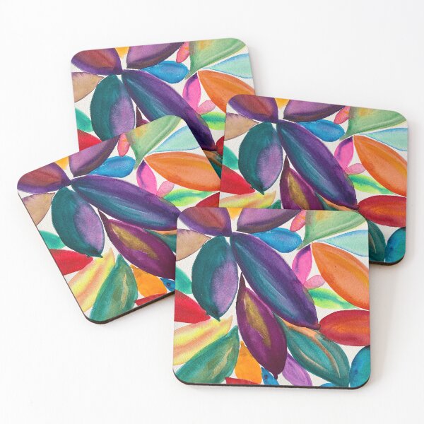 Item preview, Psychedelic Leaves Abstract Watercolour  designed and sold by LakeArtWorks.