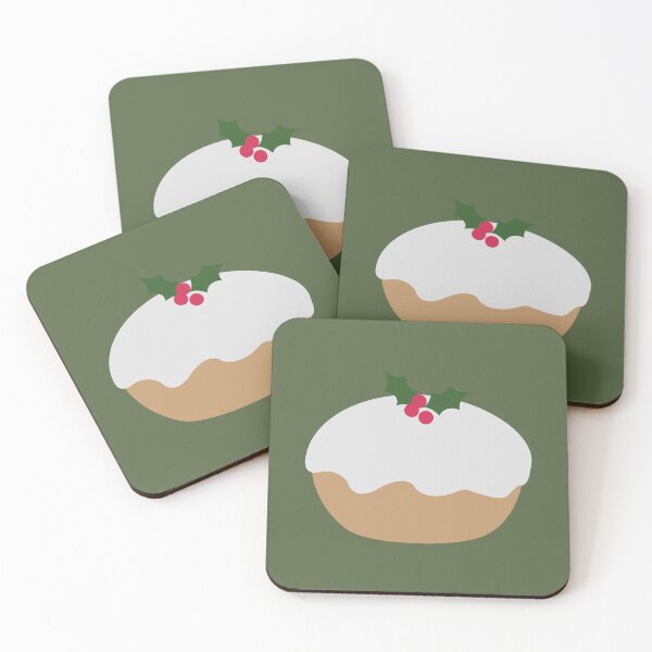 Item preview, Christmas Dessert Holly Dark Green and Red designed and sold by SimplyPsycho.