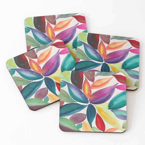 Item preview, Psychedelic Leaves Abstract Watercolor 2 designed and sold by LakeArtWorks.