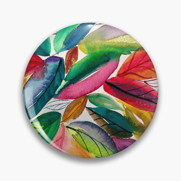 Item preview, Psychedelic Leaves Abstract Watercolor 3 designed and sold by LakeArtWorks.