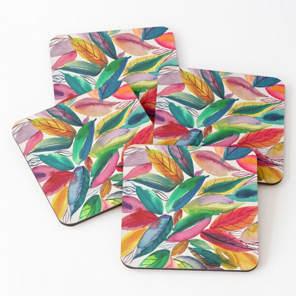 Item preview, Psychedelic Leaves Abstract Watercolor 3 designed and sold by LakeArtWorks.