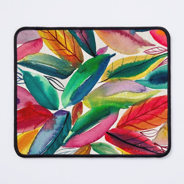 Item preview, Psychedelic Leaves Abstract Watercolor 3 designed and sold by LakeArtWorks.