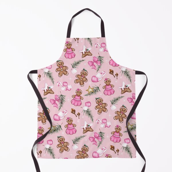 Item preview, Cute Pink gingerbread, sweet Christmas cookies pattern designed and sold by milyblooms.