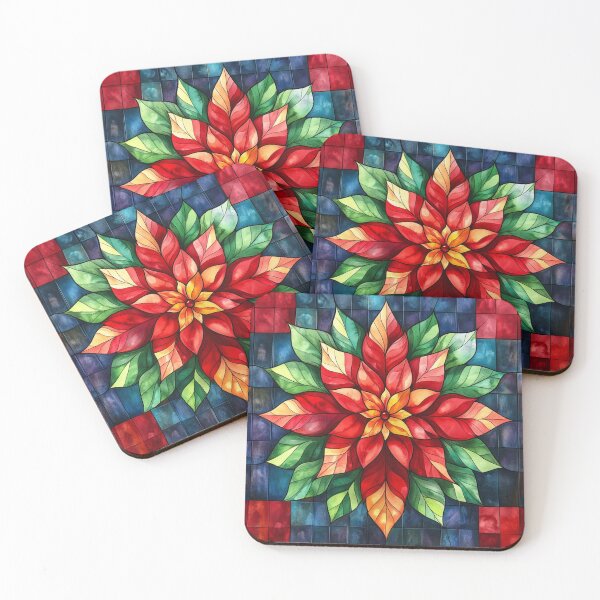 Item preview, Stained glass - beautiful red flower! designed and sold by fribabywonder.