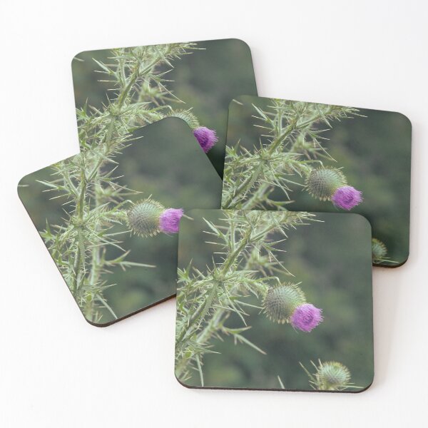Item preview, Green Thistle with Purple Flower designed and sold by CountyKent.