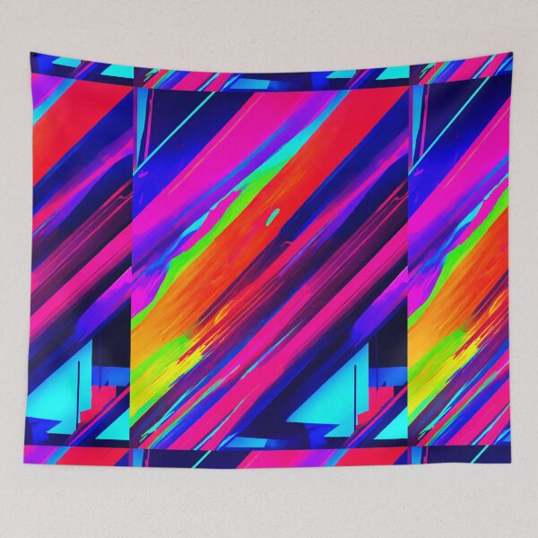 Item preview, Line Pattern Neon designed and sold by UZRWRLD .