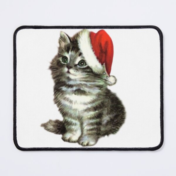 Item preview, Vintage Cat Christmas designed and sold by Pixiedrop.