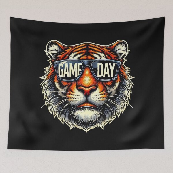 Item preview, Touchdown American Football Game Day Thanksgiving Tiger Cool designed and sold by SztylishDesigns.