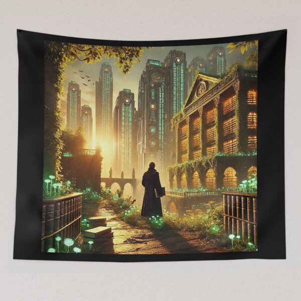 Item preview, Solarpunk and Dark Academia Fusion designed and sold by lAnJefurtifeu.