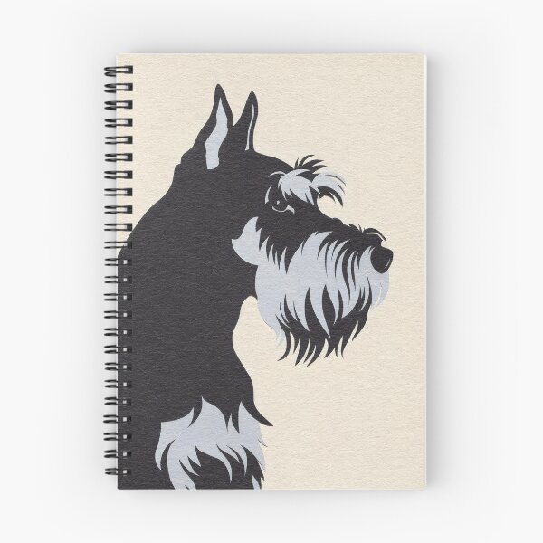 Item preview, Schnauzer side profile designed and sold by ShamblesArcade.