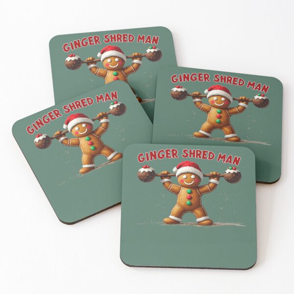Item preview, Gingershred Funny Gingerbread Man Gym Bodybuilding Christmas designed and sold by MERCH HQ.
