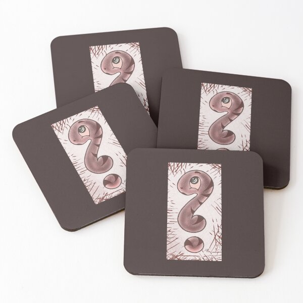 Item preview, Cute question mark snake in brown narrow designed and sold by marinasfamily.