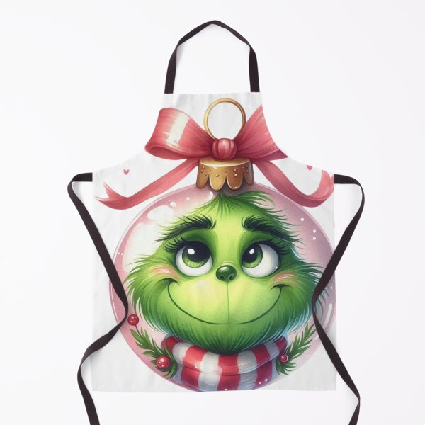 Item preview, Grinchy Cheer: Festive Ornament with a Pink Bow designed and sold by TeetasticBtque.