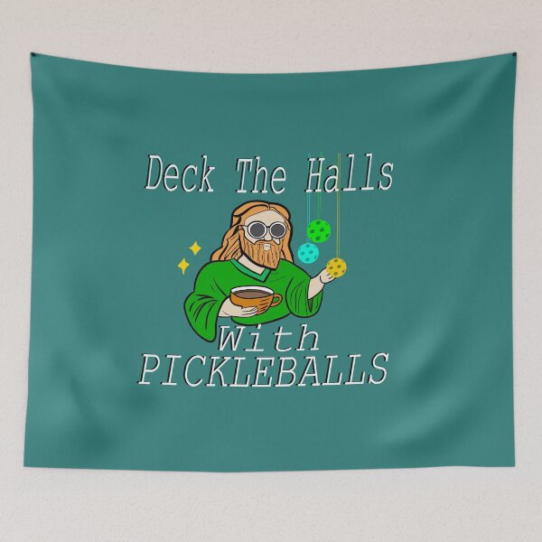 Item preview, Deck The Halls With Pickleballs Funny designed and sold by box-artshop.