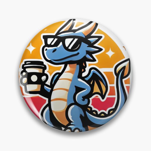 Item preview, Slay The Day  - Cartoon Dragon designed and sold by Feathers & Futhark.