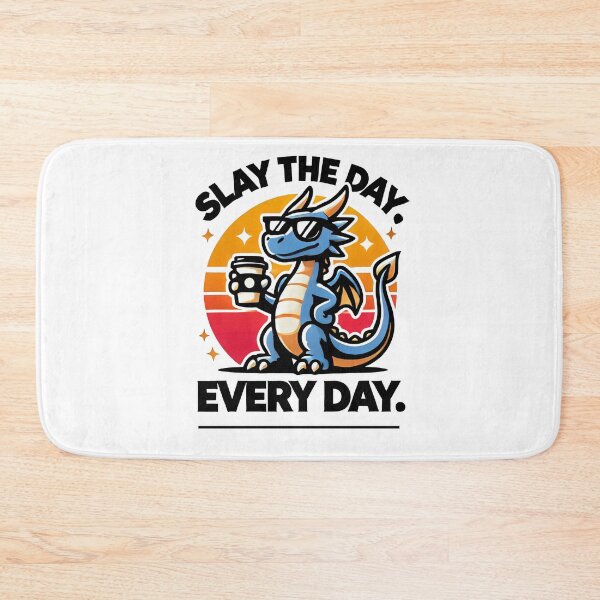 Item preview, Slay The Day  - Cartoon Dragon designed and sold by Feathers & Futhark.