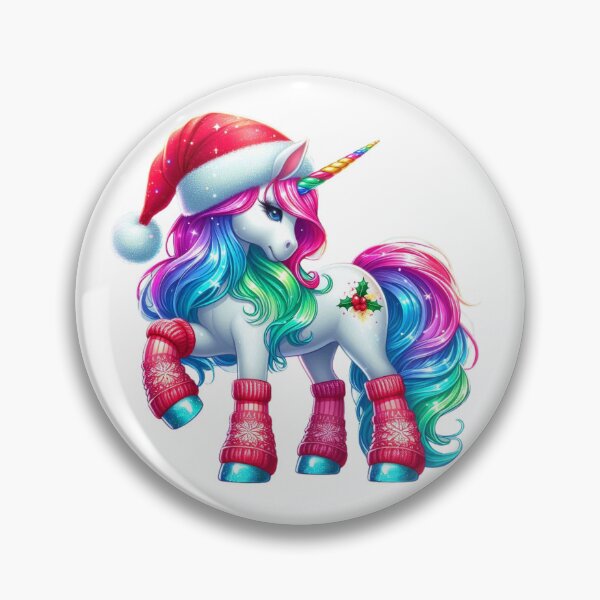Item preview, Festive Neon Unicorn: Holiday Magic in Full Color designed and sold by TeetasticBtque.