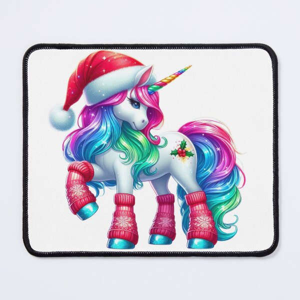 Item preview, Festive Neon Unicorn: Holiday Magic in Full Color designed and sold by TeetasticBtque.