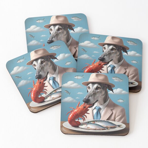 Item preview, Greyhound Having a Seafood Dinner designed and sold by vwcallais.