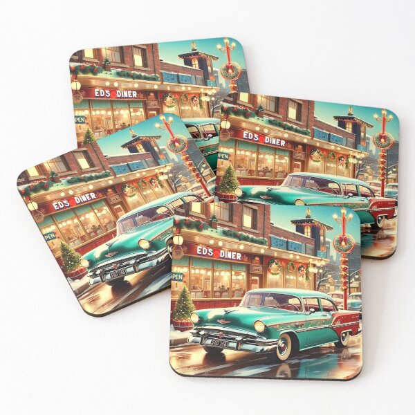 Item preview, HOLIDAY CHRISTMAS 1950'S VINTAGE RETRO CAFE DINER SCENE designed and sold by Arts4U.