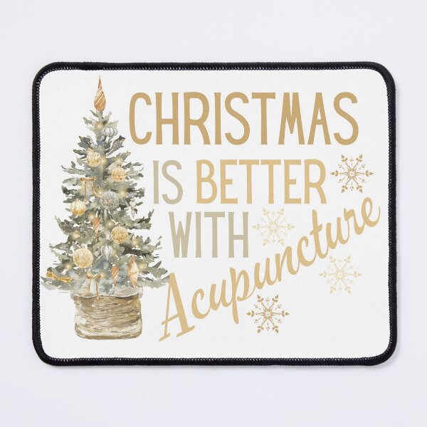 Item preview, Christmas is better with acupuncture subtle colors vintage designed and sold by Meandmyshop.