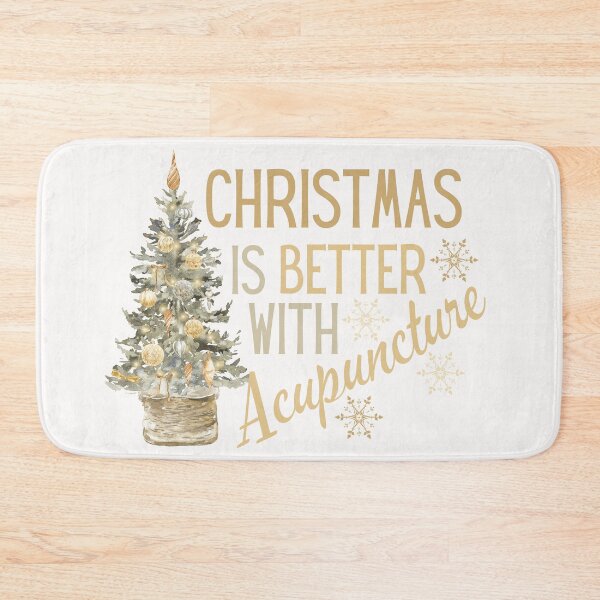 Item preview, Christmas is better with acupuncture subtle colors vintage designed and sold by Meandmyshop.