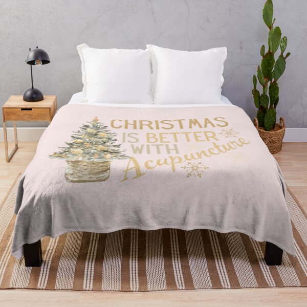 Item preview, Christmas is better with acupuncture subtle colors vintage designed and sold by Meandmyshop.