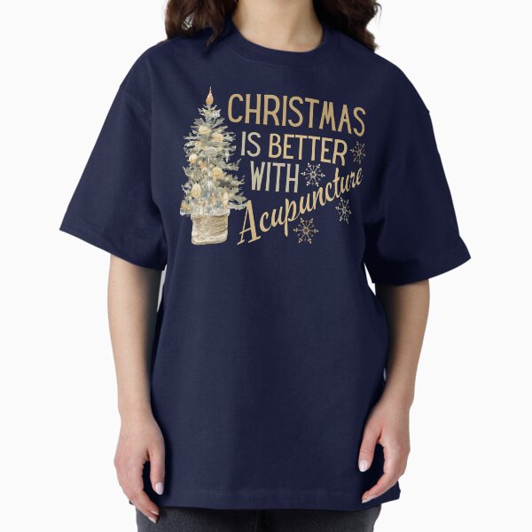 Item preview, Christmas is better with acupuncture subtle colors vintage designed and sold by Meandmyshop.