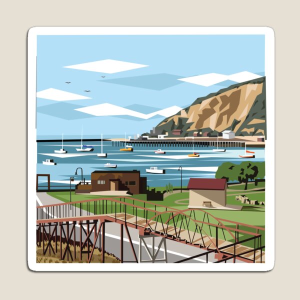 Item preview, Oamaru Harbour designed and sold by Ira Mitchell.