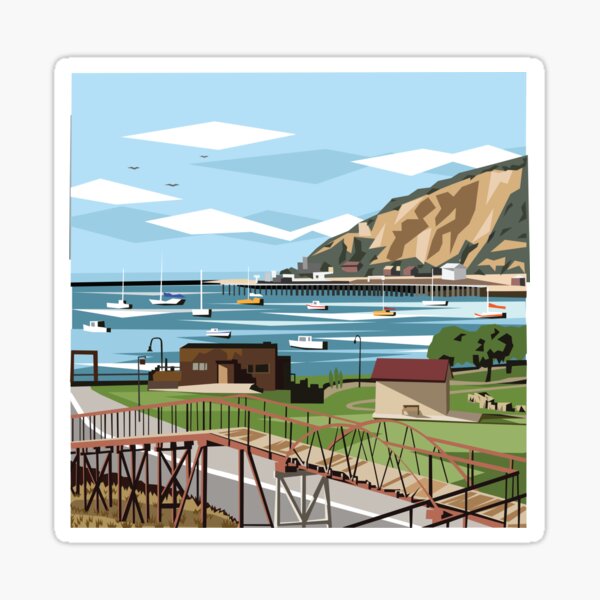 Item preview, Oamaru Harbour designed and sold by Ira Mitchell.