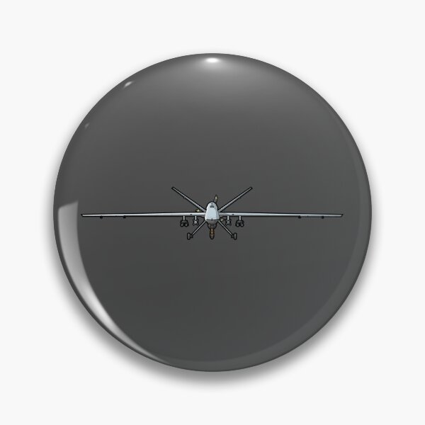 Artikelvorschau, MQ-9 Reaper UAV Frontansicht Aufkleber - Militärische Drohne Aufkleber entworfen und verkauft von PilotDecals.