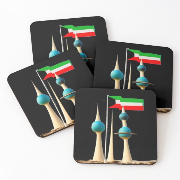 Item preview, Kuwait country- Kuwait Towers_ Black designed and sold by oceanisea.
