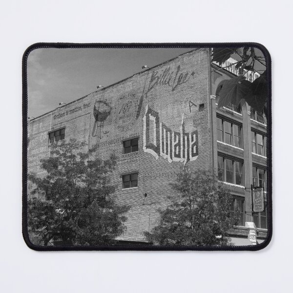 Item preview, Black and White Photo of Downtown Omaha Building with Ghost Signs designed and sold by FraireDesign.
