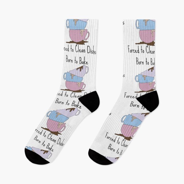 Item preview, Born to Bake. Forced to Clean Dishes designed and sold by Sweet-Stitches.