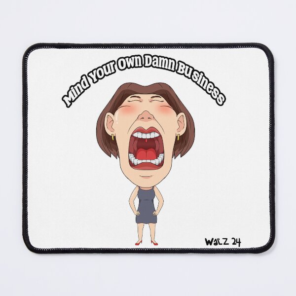 Item preview, Mind Your Own Damn Business Cartoon T Shirt designed and sold by Millie8282.