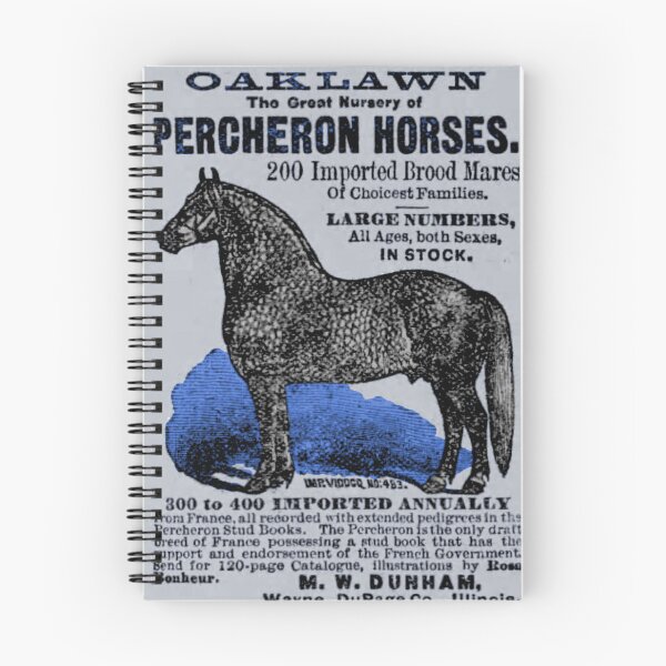 Item preview, Percheron Horses - 1880s Newspaper Ad designed and sold by eeg224.