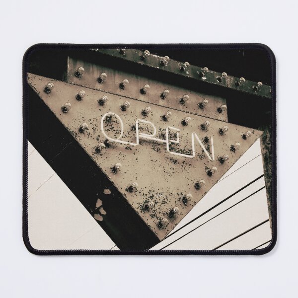 Item preview, Sepia Photo of Vintage Open Neon Arrow Sign - Industrial Rustic Charm designed and sold by FraireDesign.