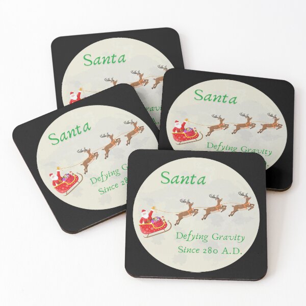 Item preview, Santa Has Been Defying Gravity for a Long Time designed and sold by petplushuman.