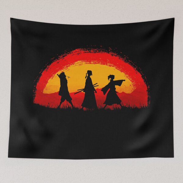 Item preview, Samurai Champloo walking on sunset designed and sold by HEARTBEATS.