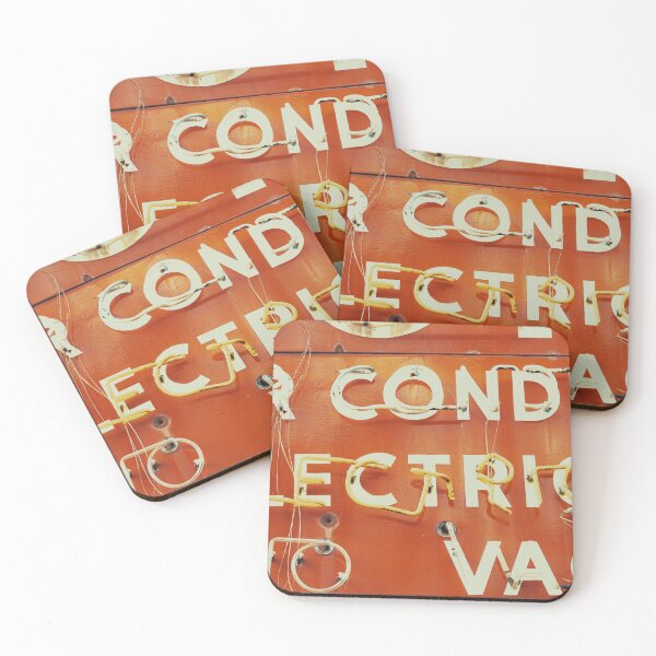Item preview, Vintage Red Motel Sign Art Print - Bold Retro Colors designed and sold by FraireDesign.