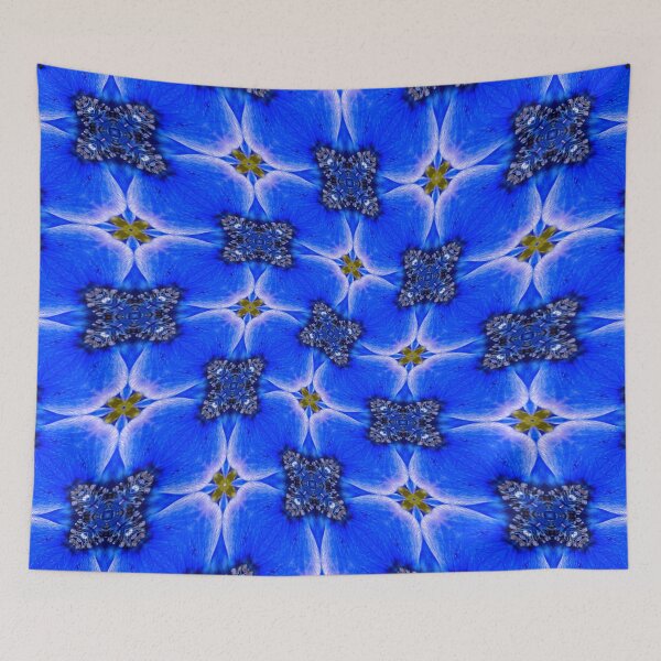 Item preview, Blue Garden Anemone Pattern designed and sold by Patternflower.