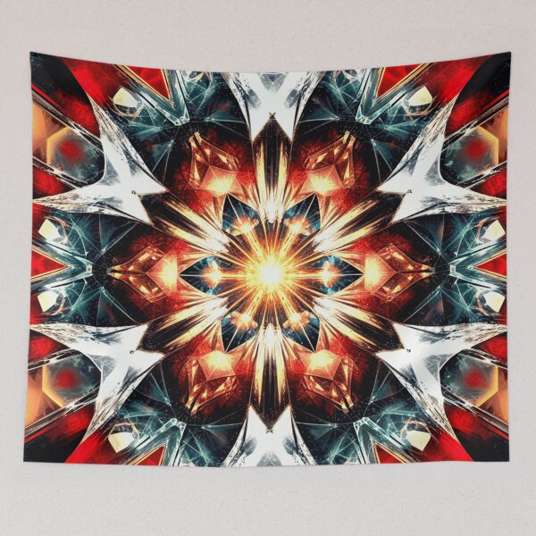 Item preview, Fiery Geometric Starburst designed and sold by Exodoi.