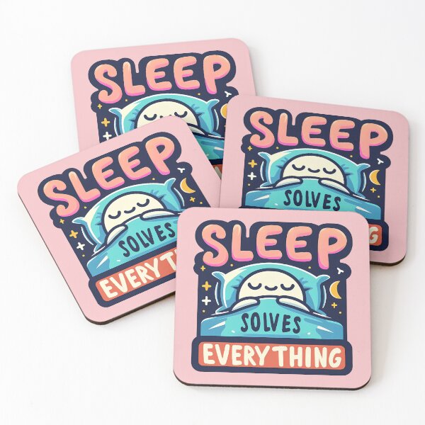 Item preview, Sleep Solves Everything, typography designed and sold by maxmaj.