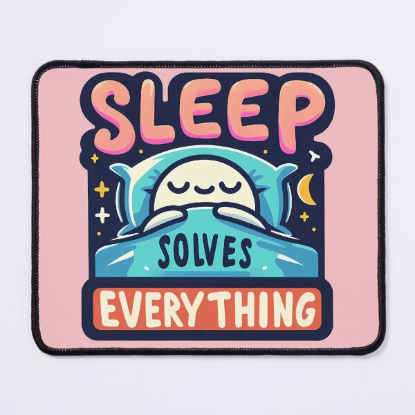 Item preview, Sleep Solves Everything, typography designed and sold by maxmaj.