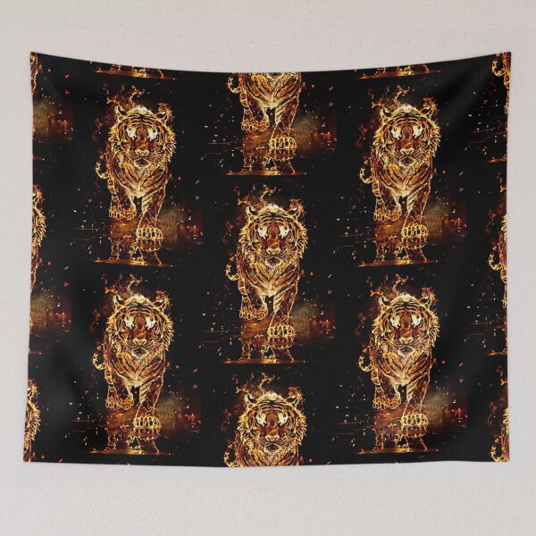 Item preview, Tiger in a fire designed and sold by Earth Nature Creations.