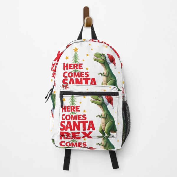 Item preview, Funny Santa Claus TRex Dinosaur Decorating Christmas Tree designed and sold by Yogibear & Rachelle .