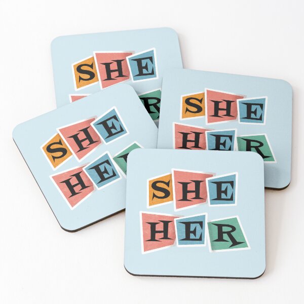 Item preview, Retro Pronouns She/Her designed and sold by AstralAbraxas.