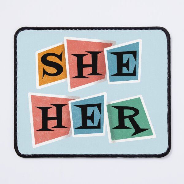Item preview, Retro Pronouns She/Her designed and sold by AstralAbraxas.