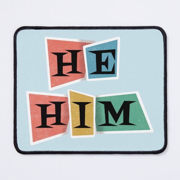 Item preview, Retro Pronouns He/Him designed and sold by AstralAbraxas.